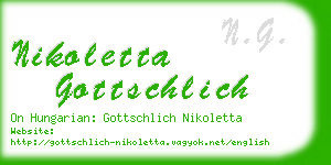 nikoletta gottschlich business card